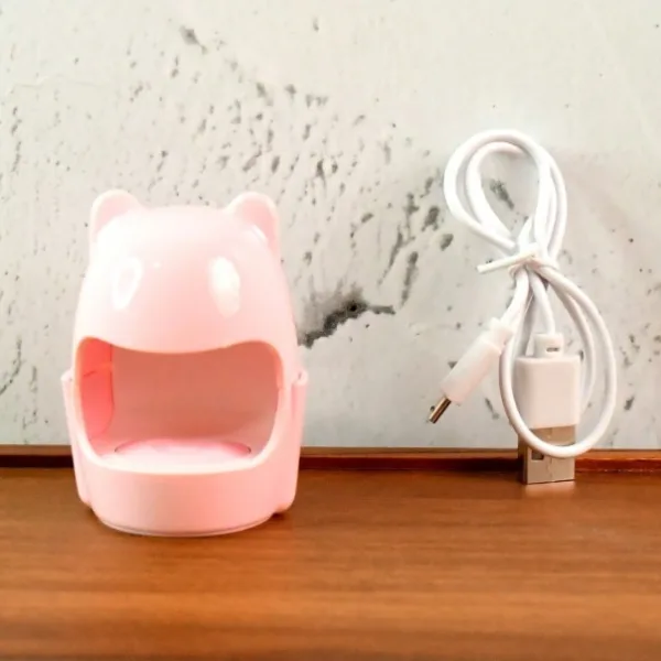 Mini LED Nail Dryer – USB Rechargeable Nail Polish Curing Lamp (1 Pc)