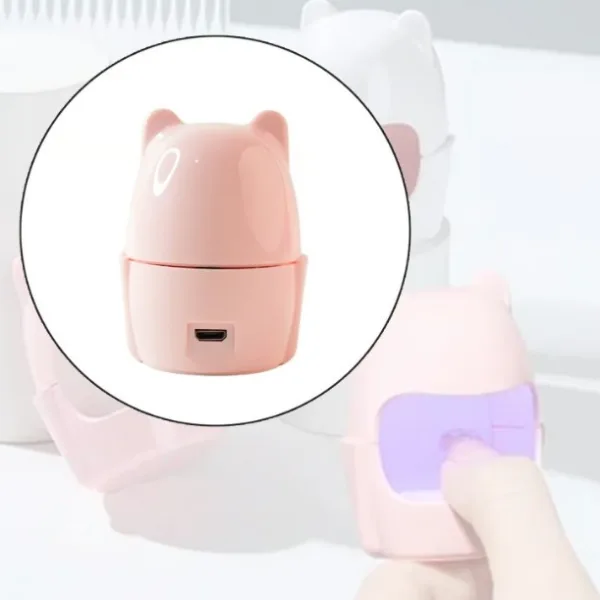 Mini LED Nail Dryer – USB Rechargeable Nail Polish Curing Lamp (1 Pc)