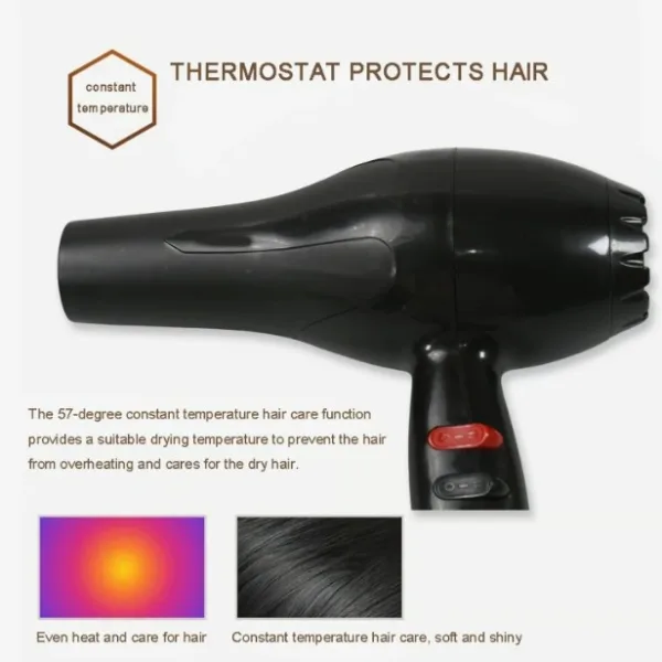 Professional Multi Purpose Hair Dryer Salon, Hair Dryer 2 Speed Settings For Women And Men (1800 Watts)