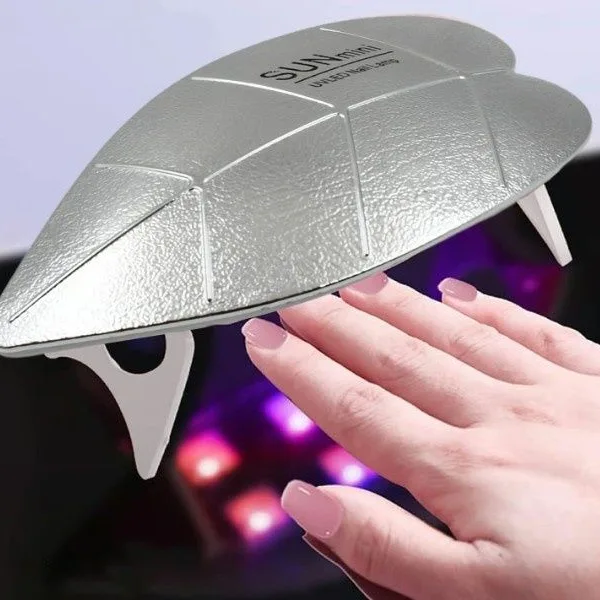 Mini Nail Lamp 6W UV LED Dryer – Compact USB Nail Dryer for Gel Polish, Nail Art, Home & Salon Use (1 Pc)