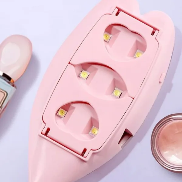 Mini Nail Lamp 6W UV LED Dryer – Compact USB Nail Dryer for Gel Polish, Nail Art, Home & Salon Use (1 Pc)