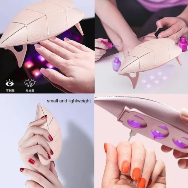 Mini Nail Lamp 6W UV LED Dryer – Compact USB Nail Dryer for Gel Polish, Nail Art, Home & Salon Use (1 Pc)