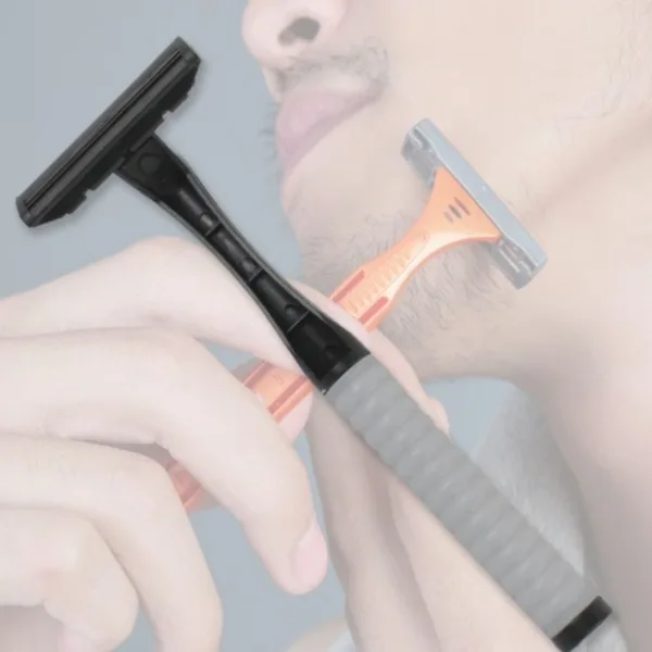 manual shaving razor with 5 blades