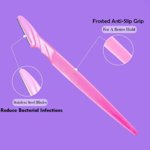 Eyebrow Painless Facial Hair Remover Razor for Face, Women and Men (3 Pack)