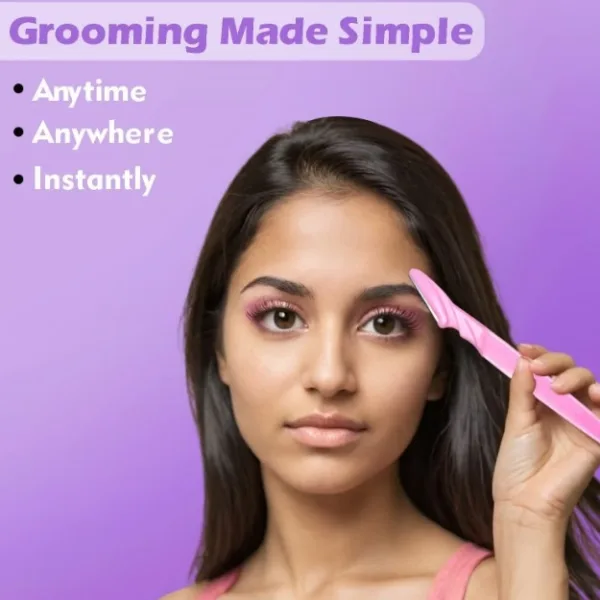 Eyebrow Painless Facial Hair Remover Razor for Face, Women and Men (3 Pack)